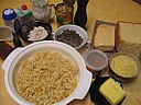 Ingrédients pour la recette : Restes de pain brioché aux morilles