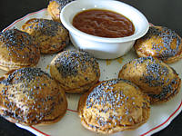 jaune d'oeuf : Assiette de rissoles à la chinoise