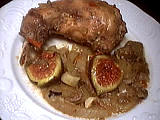 lapin : Assiette de lapin sauvage aux fenouils