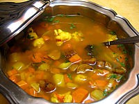 Image : recette Soupe de queues de langoustes