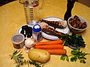 Ingrédients pour la recette : Soupe de queues de langoustes
