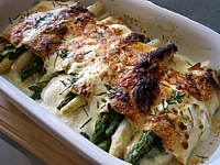 omelette aux asperges gratinées