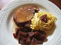 Image : recette Restes rôti de porc au Porto