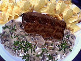 Recette Pavé aux champignons