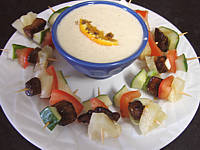 brochettes à l'ananas minceur