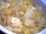 Recette Saladier de soupe d'ananas aux fruits et au cognac