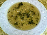 soupe de pâtes : Assiette de vermicelles aux fines herbes
