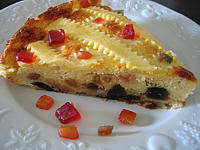 Image : Gâteau - Gâteau au fromage blanc et fruits confits