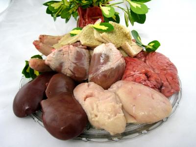 Image : Abats - Les abats de ris de veau, foie, queue