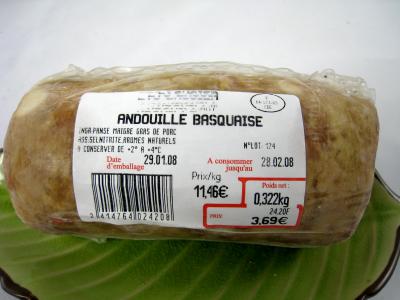 Image : Andouille - Une andouille emballée