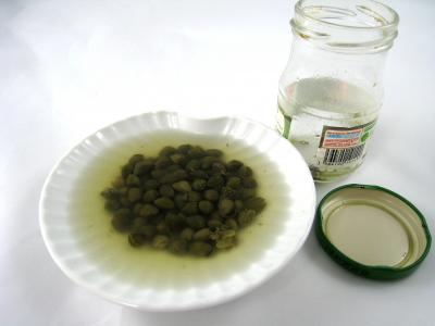 Photo : câpres en bocal