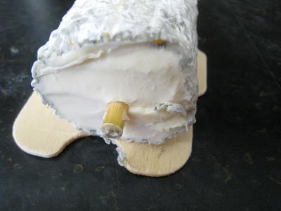 Photo : coupe fromage de chèvre