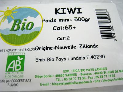 Photo : Une étiquette