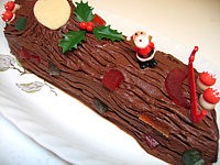 Bûche au chocolat