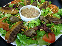 Salade landaise aux rillettes