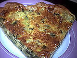 Tarte à la courgette et aux poivrons
