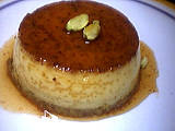 Flan à la pistache