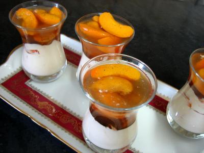 Recette Abricots au fromage blanc et au floc de Gascogne