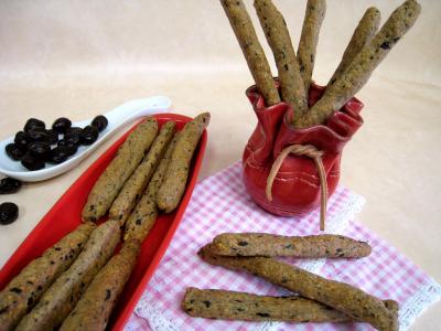 Image : recette Gressins aux olives et à l'emmental