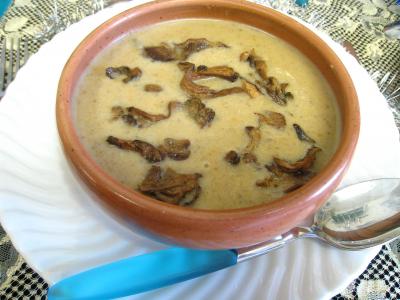 Velouté de cèpes à la landaise et son béret - 27.2