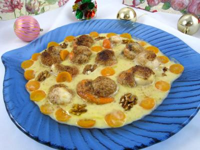 Recette Noix de Saint-Jacques au cidre et aux noix