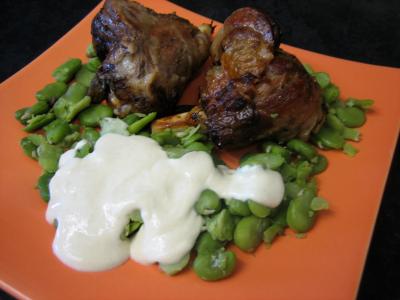 Souris d'agneau aux fèves et au parmesan - 10.4