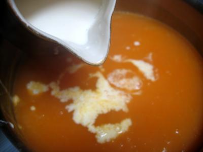 Velouté de carottes au foie gras et son oeuf mollet - 9.2