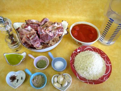 Ingrédients pour la recette : Agneau façon Turque