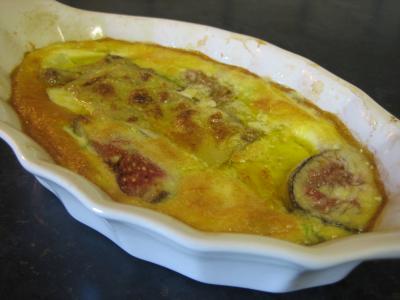 cassolette : Flans de foie gras aux panais et aux figues