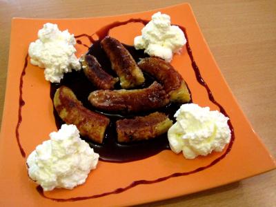 Bananes au vin rouge et chantilly - 10.1