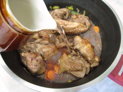 Coq au vin aux cèpes façon auvergnate - 12.2