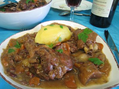 Recette Coq au vin aux cèpes façon auvergnate