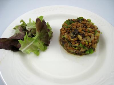 Foie gras aux lentilles et au vinaigre balsamique - 12.2