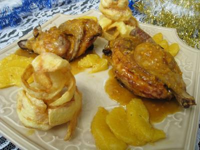 Recette Coquelet à l'orange