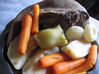 Langue de boeuf en pot au feu