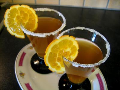 Image : Verres de cocktail au gingembre au parfum de chine