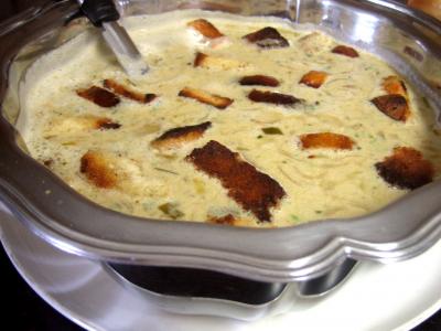 Recette Soupe à l'oignon et aillette à la crème