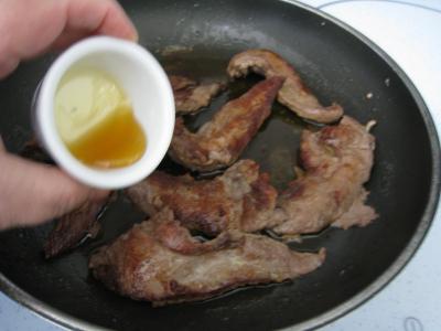 Aiguillettes de canard gras au coulis de pommes - 11.2