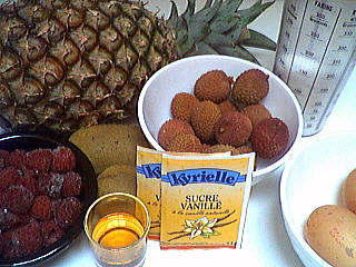 Ingrédients pour la recette : Ananas meringué
