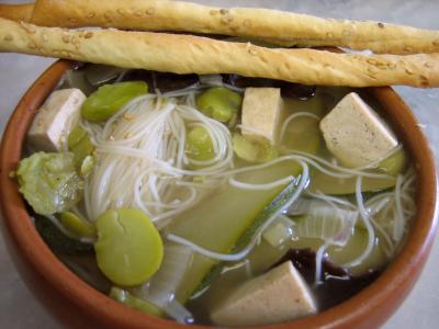 Photo : Soupe chinoise au tofu
