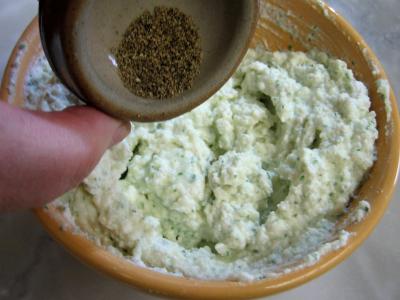 Amuse-bouche aux crudités et sa sauce "ricotta" - 10.3