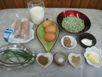 Ingrédients pour la recette : Andouillettes en clafoutis façon Lyonnaise