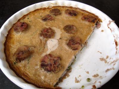 andouillette : Clafoutis d'andouillettes façon lyonnaise