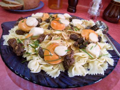 Coquilles Saint-Jacques aux farfalles - 14.1