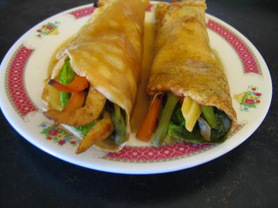 Image : recette Crêpes chinoises aux légumes