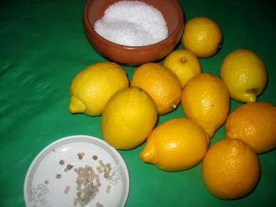 Ingrédients pour la recette : Citrons confits