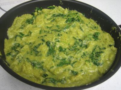 Cassolettes d'oeufs aux restes de purée de brocolis - 1.2