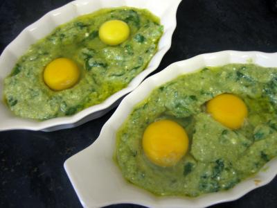 Cassolettes d'oeufs aux restes de purée de brocolis - 6.1