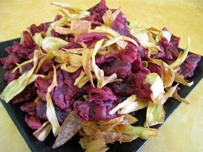 Recette Chips pommes de terre, panais et betteraves rouges