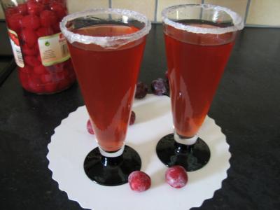 Recette Verres de cocktail au Bourbon et aux cerises